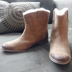 Soft Seude Cowboy Boots. New, no tags(gift)